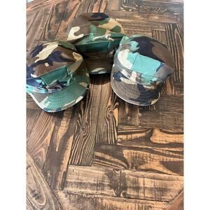 US Navy Combat Hat Bundle XS Woodland Camo Hunting Outdoor Military USA Army